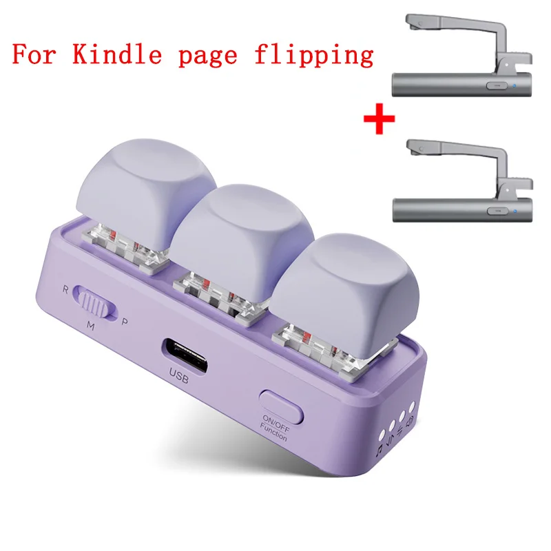 Blue Tooth Page Turner Short Video Slide PPT Page Flipping Music Switch Take Photos Keyboard Remote Control For Kindle E-book