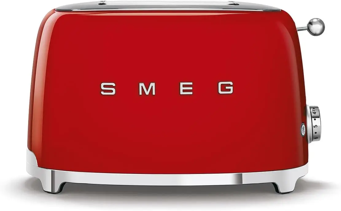 Slice Toaster with 6 Presets and Defrost Function and Removable Crumb Tray TSF01RDUS, RED