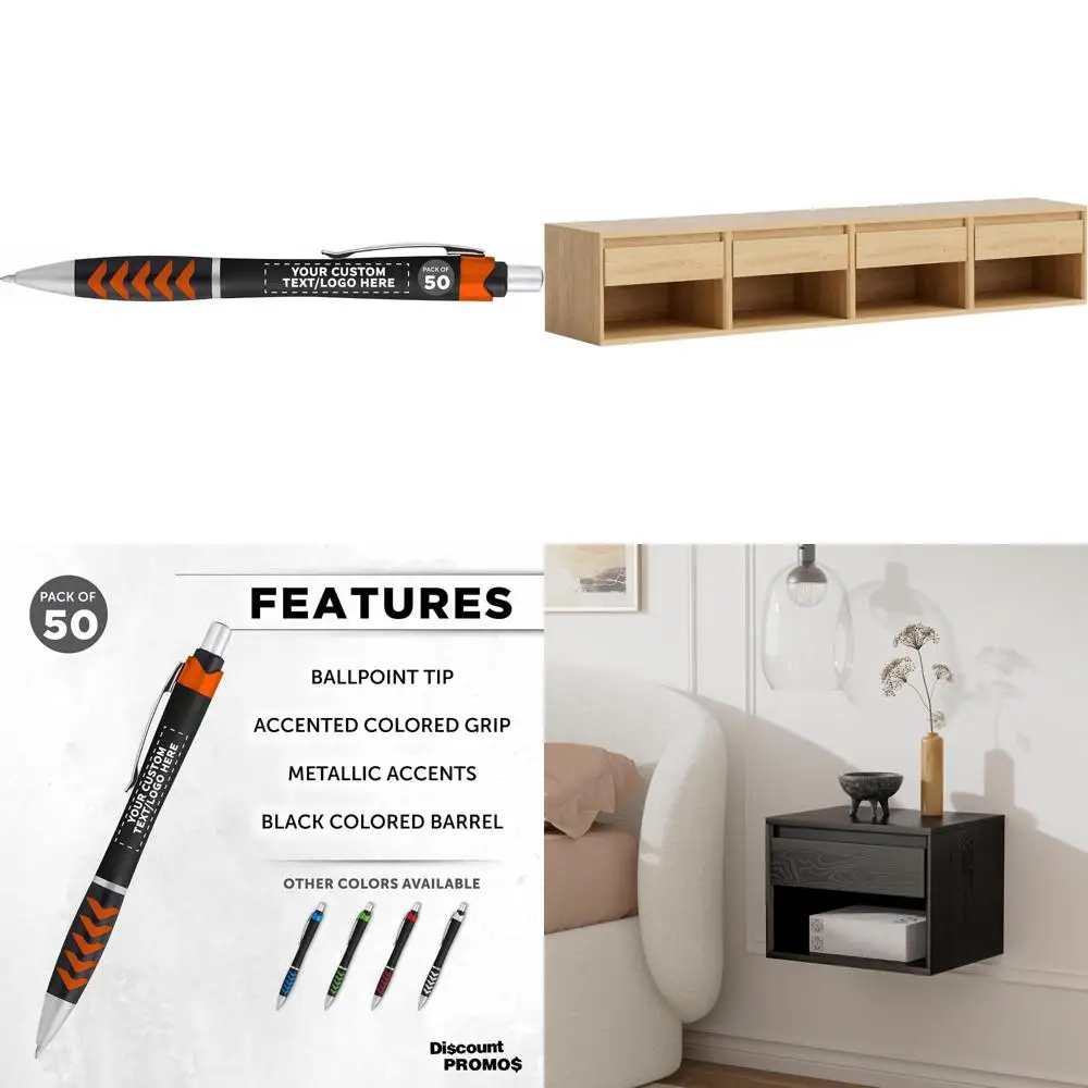 

Customizable Personalized Racetrack Ballpoint Pens, 50-Pack, Metallic Accents, Plastic, with Custom Text and Logo Options, Ideal