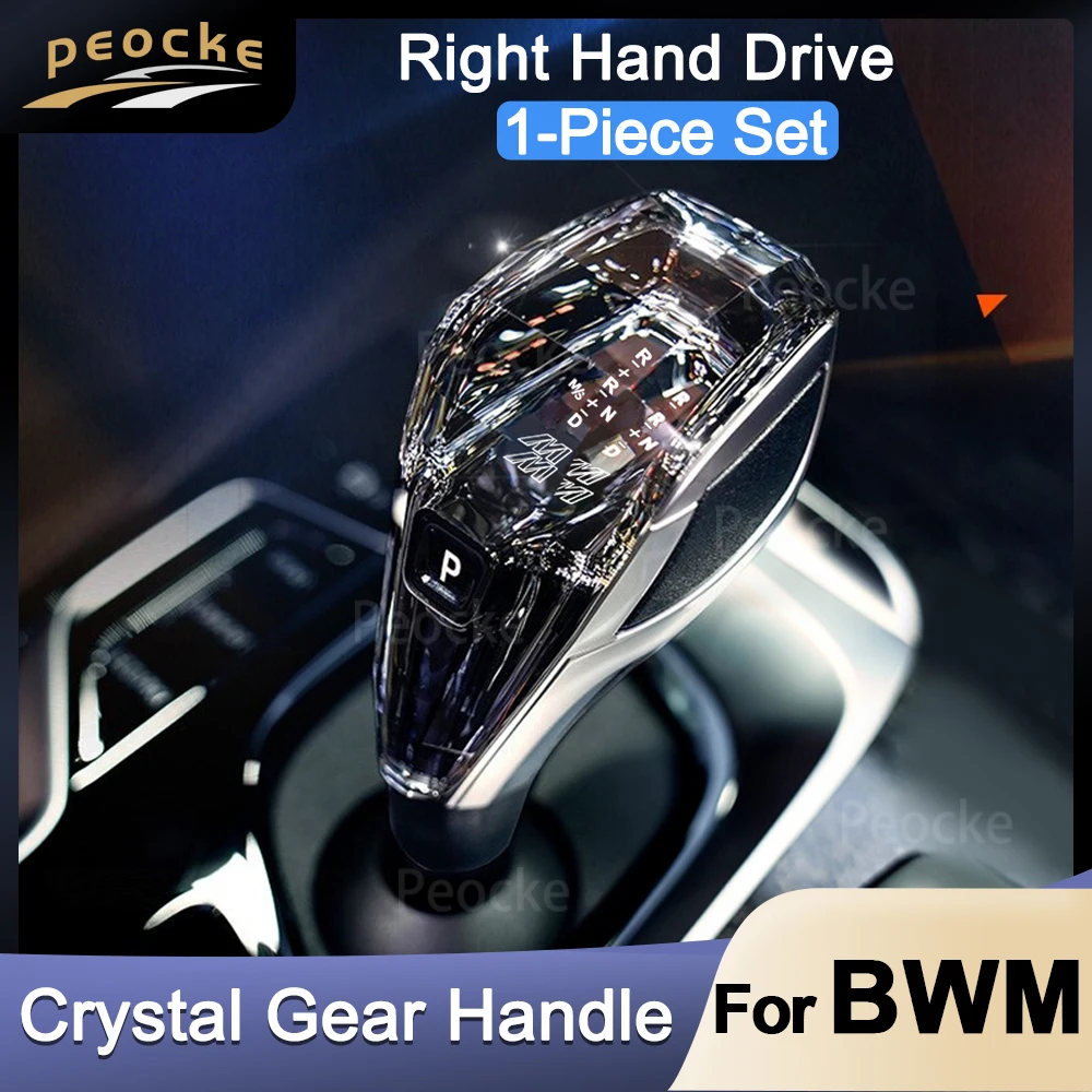 

RHD Crystal Gear Shift Lever Handle For BMW F20 F21 F22 F06 F36 F25 F10 Crystal Gear Rod G30 G32 E70 F36 F26 F30 Gearbox Handle