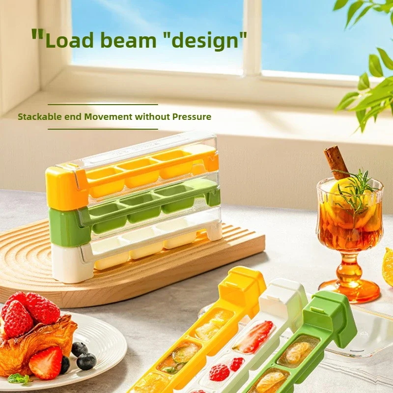 1/3/5/10 قطعة قالب مكعبات الثلج سيليكون محلية الصنع علبة ثلج صانع المصاصة الفريزر آيس كيوب صانع الغذاء الصف صندوق صنع الثلج