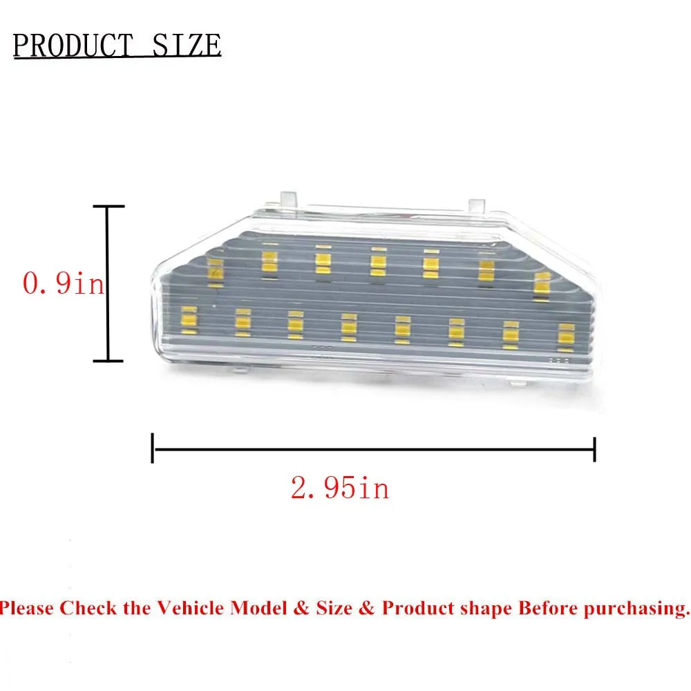 2PCS LED License Number Plate Light Lamps For Mazda RX-8 RX8 2004-2012 Mazda 6 GH Atenza 2007-2012 OEM#: GS1D-51-270D FF1451270