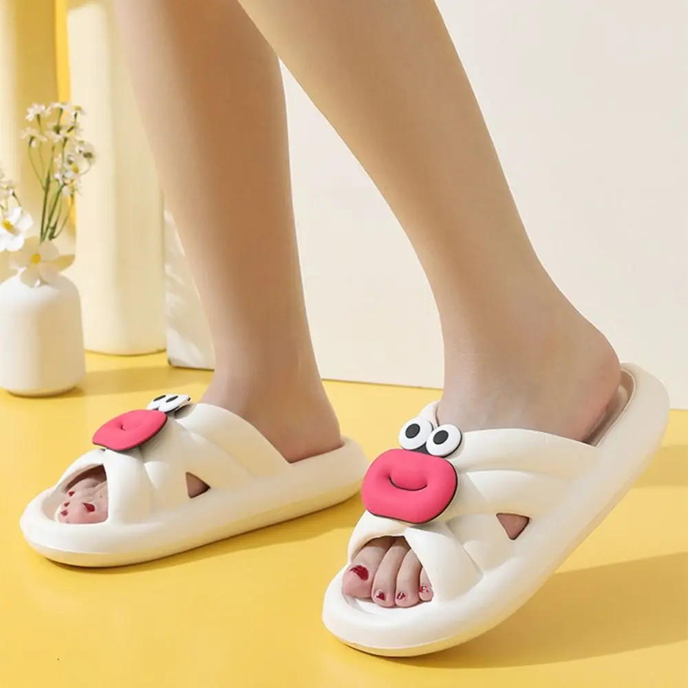

Fashion Soft Soled Platform Slippers Funny EVA Lips Slippers Women Shoes Casual Slides Sandals Beach