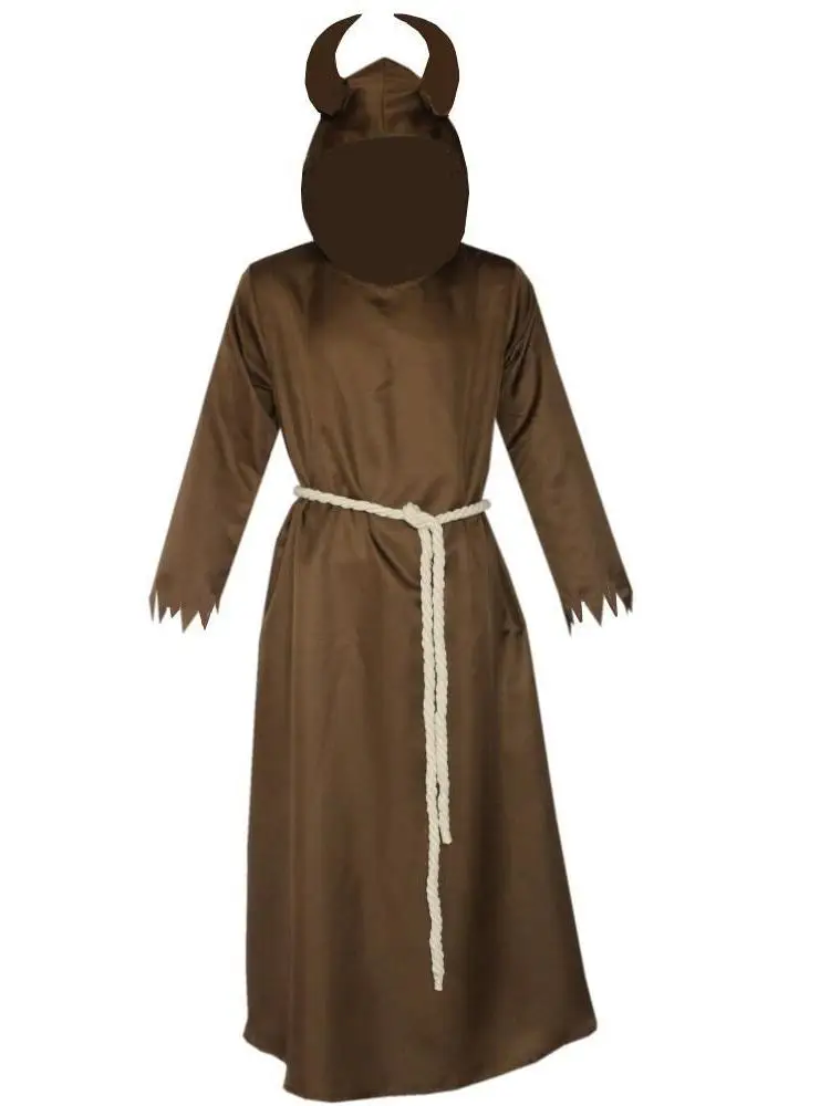 

Halloween Demon Wizard Cloak Cosplay Costume Witchcraft Festival Adult Size Ethnic Stage Performance Women's Traditional Wear