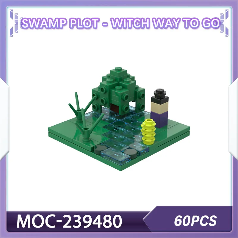 

Набор строительных блоков Swamp Plot - Witch Way to Go Пиксельные кирпичи MOC-239480 Ремесленная игра Украшение дома Рождественский подарок