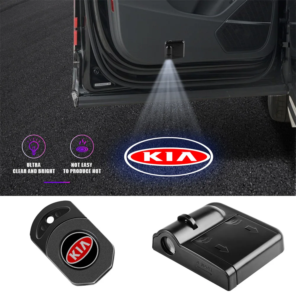 

1PC Wireless Car Door Welcome Light For KIA Ceed Sorento Cerato Optima Picanto Rio Soul Stinger Sonet Forte Borrego Accessories
