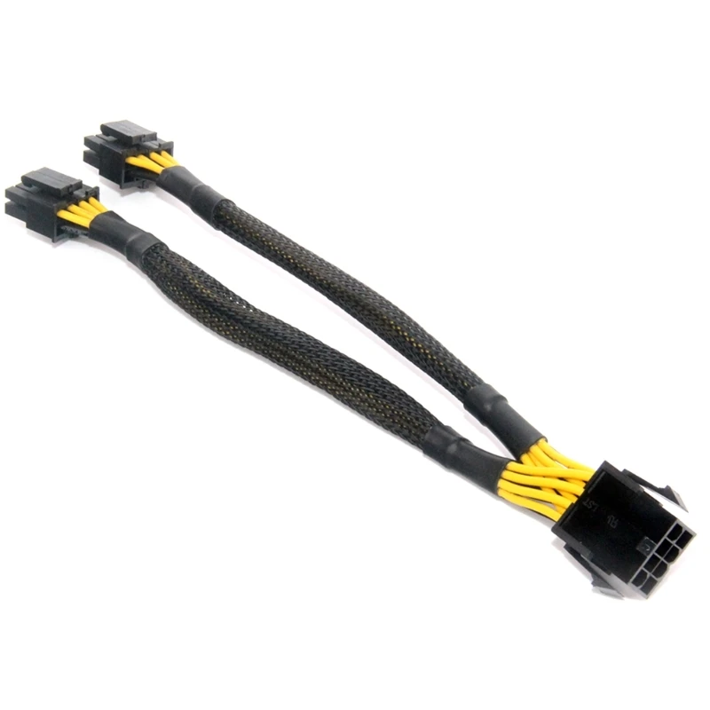 PCI-Express Y Splitter Adapter Cable CPU 8pin Female to 2x 8pin(4+4) Male Cord Dropship