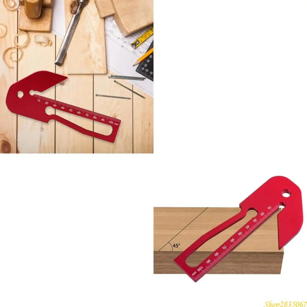 

Centering Square Round Bar Mark Finder 45/90 Degree Right Angles Line Gauge 831F