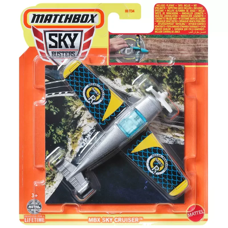 Original Matchobox Sky Buster Cruiser Crop Duster Airbus Bubble Copter Hypersonic Twin Boom Helicopter Toys for Boys Plane Model