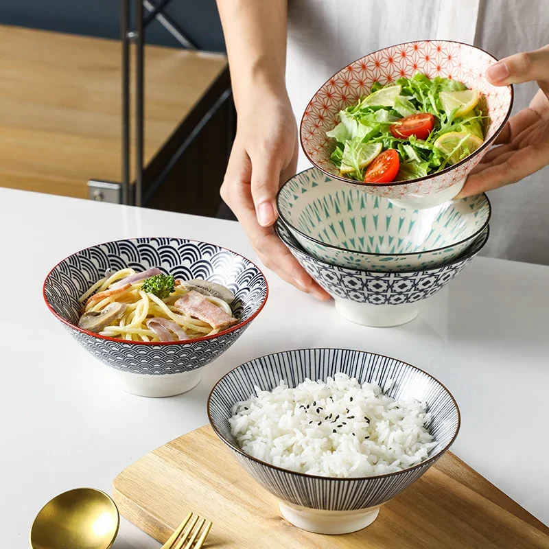55-inch-straw-hat-grain-bowl-japanese-rice-bowl-trendy-congee-bowl-salad-bowl-hotel-specialty-personalized-small-noodle-bow