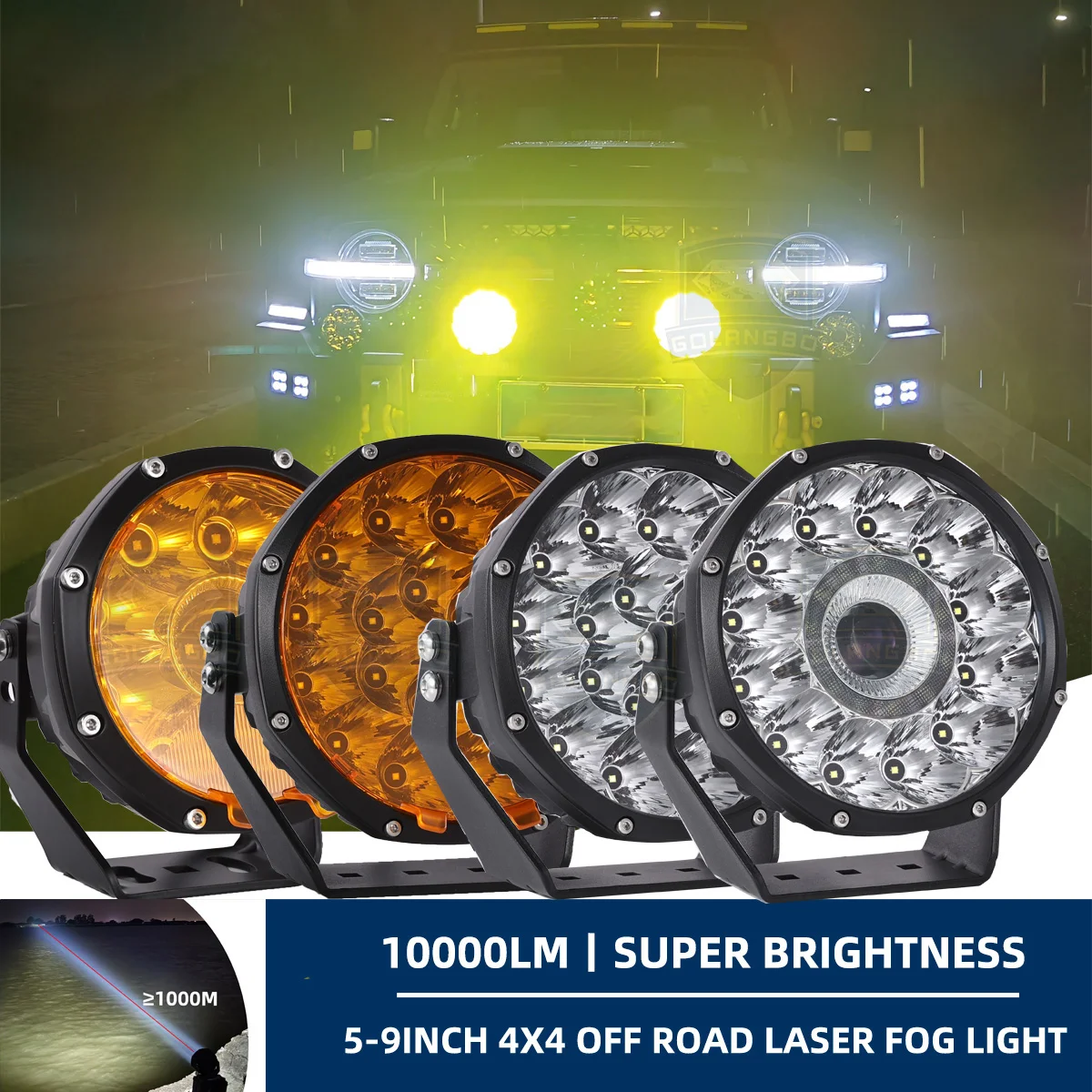 

JY 5 7 9Inch 240W LED Work Light Searchlight High beam Fog light Spotlight for 4X4 Offroad ATV UTV SUV Pickup Truck Boat 12V 24V