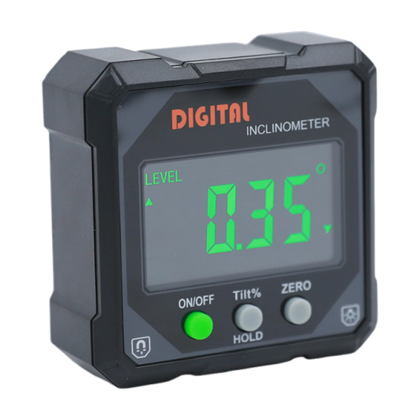 Inclinometro a cubo di precisione Schermo a LED Sega da tavolo Goniometro per mitra Resistente all'usura Scatola di livello sospesa Strumento di misurazione per la lavorazione del legno