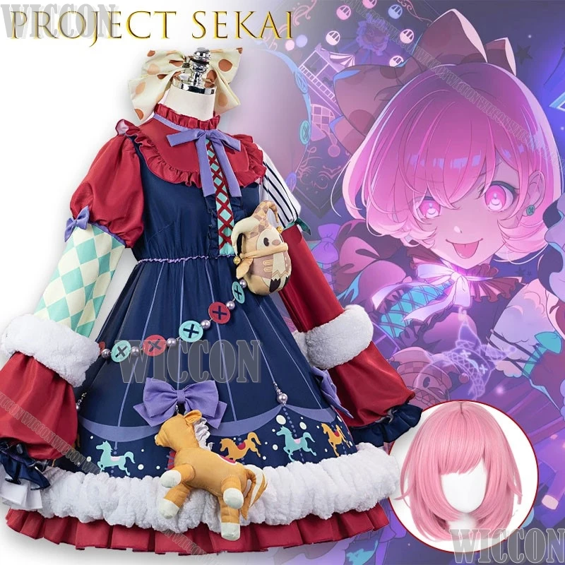 

Проект SEKAI Kanade Ho, платье для косплея, полный комплект, аниме-игровой персонаж, наряд для ролевых игр для женщин, вечерние на Хэллоуин, Лолита
