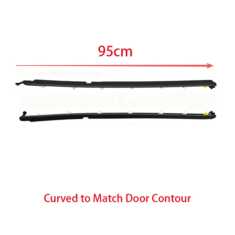 2Pcs Window Rubber Trim For Mazda Miata MX-5 1990-2005 NA/NB 2 Door Weatherstrip Seal Strips Rubber Door Moulding NA01-58-810F