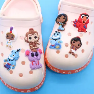 سحر الأحذية الجميلة PVC للأطفال ، الأميرة ، القصص الخيالية ، زينة الصندل ، قباقيب DIY ، هدايا أعياد الميلاد ، 1-8 قطع أعلى 8 مبيعات لأحذية علاء الدين - رقم 4