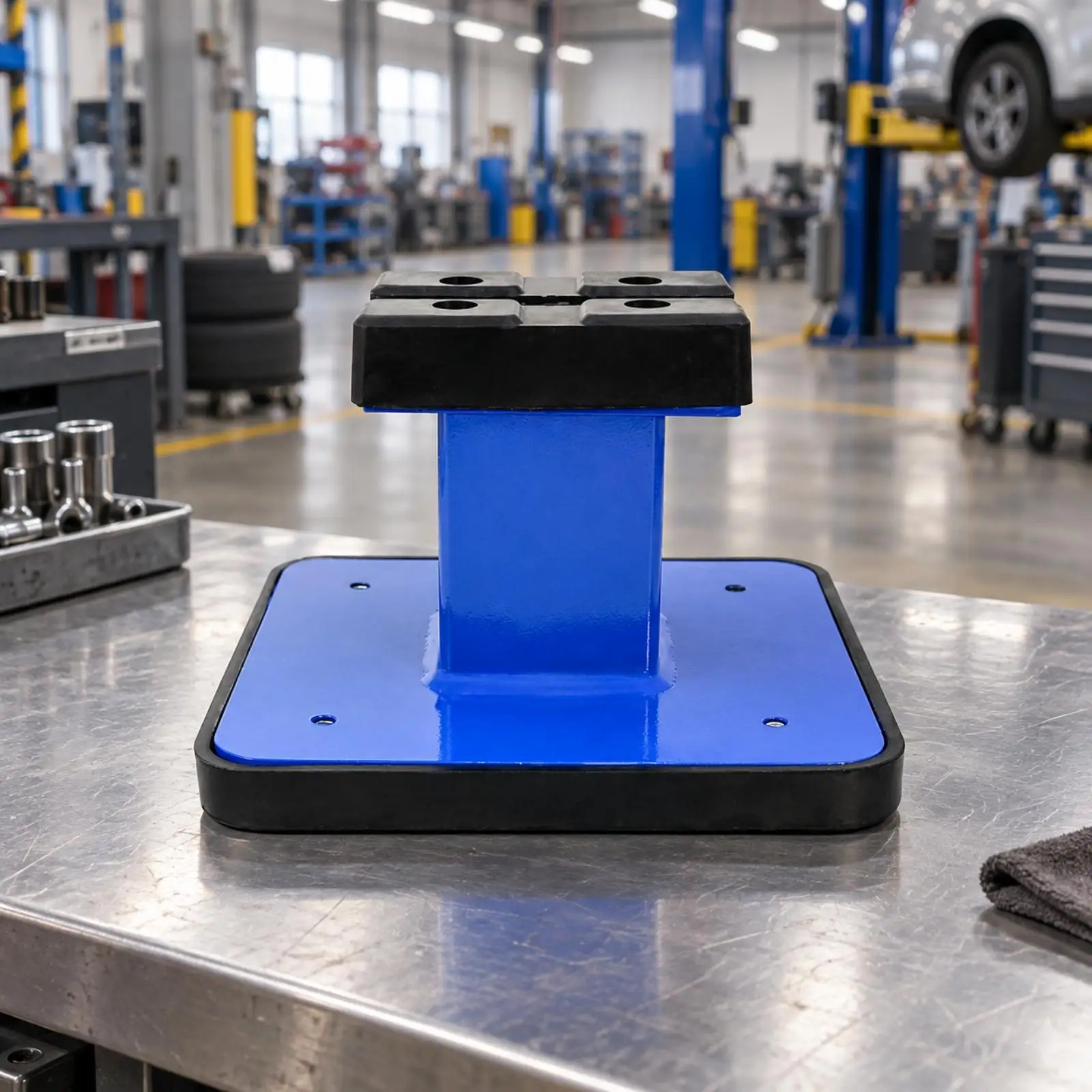 -Lift Support Riser Elevated Lift Support with Rubber Interface Surface