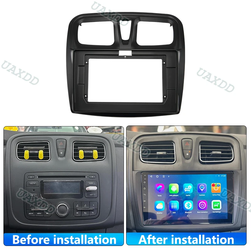 For RENAULT SANDERO LOGAN 9 10.1inch Car dvd radio Android Host speaker decoder MP3 MP5 fascia audio multimedia fasica frame