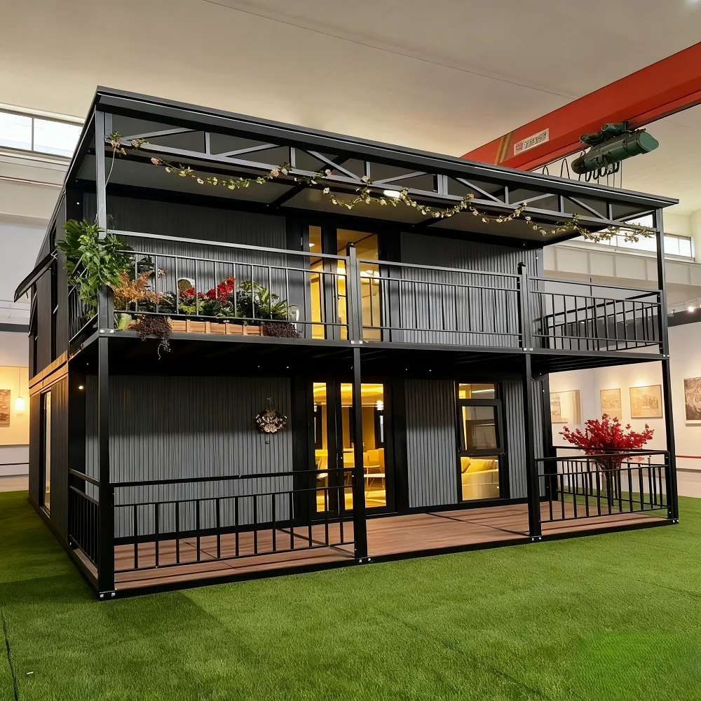 منزل حاوية فيلا فاخرة 20 قدم 40 قدم حاوية قابلة للطي منزل قابل للتوسيع جاهز حديث صغير حاوية تصميم مخصص للمنزل #3