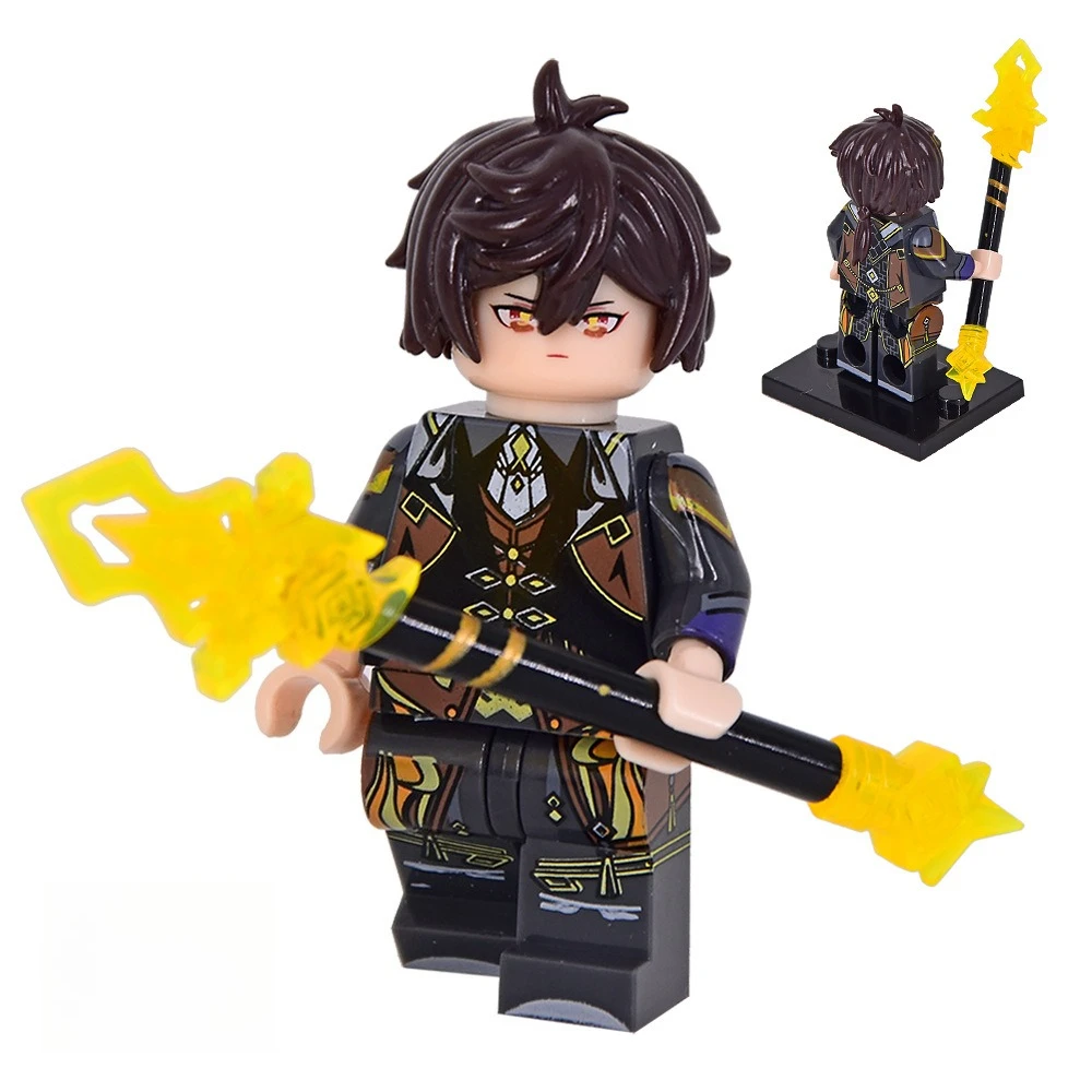 5cm New Genshin Impact Anime Figure Periphery PVC Model Building Blocks Statue Desktop Decorative Ornaments Birthday Gift Toys