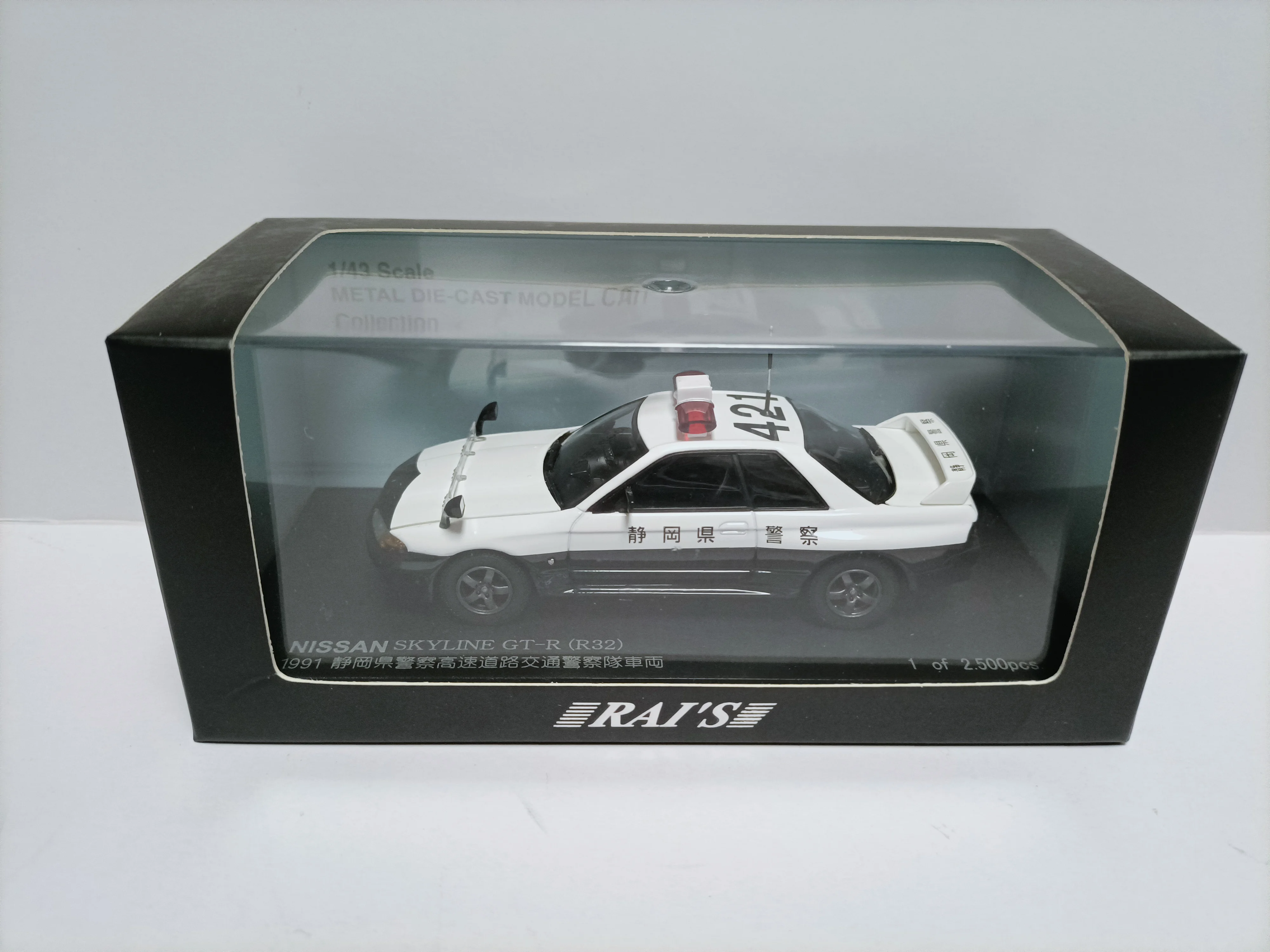 

Rai's 1 43 Shizuki Prefectural Expressway Police Car Model GT-R R32 1991
