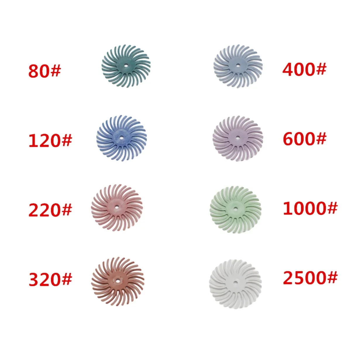 10/40pcs 1 Inch Bristle Disc Kit with Shank for Rotary Tools,Detail Abrasive Wheel for  Dental Jewelry Wood Metal Polishing