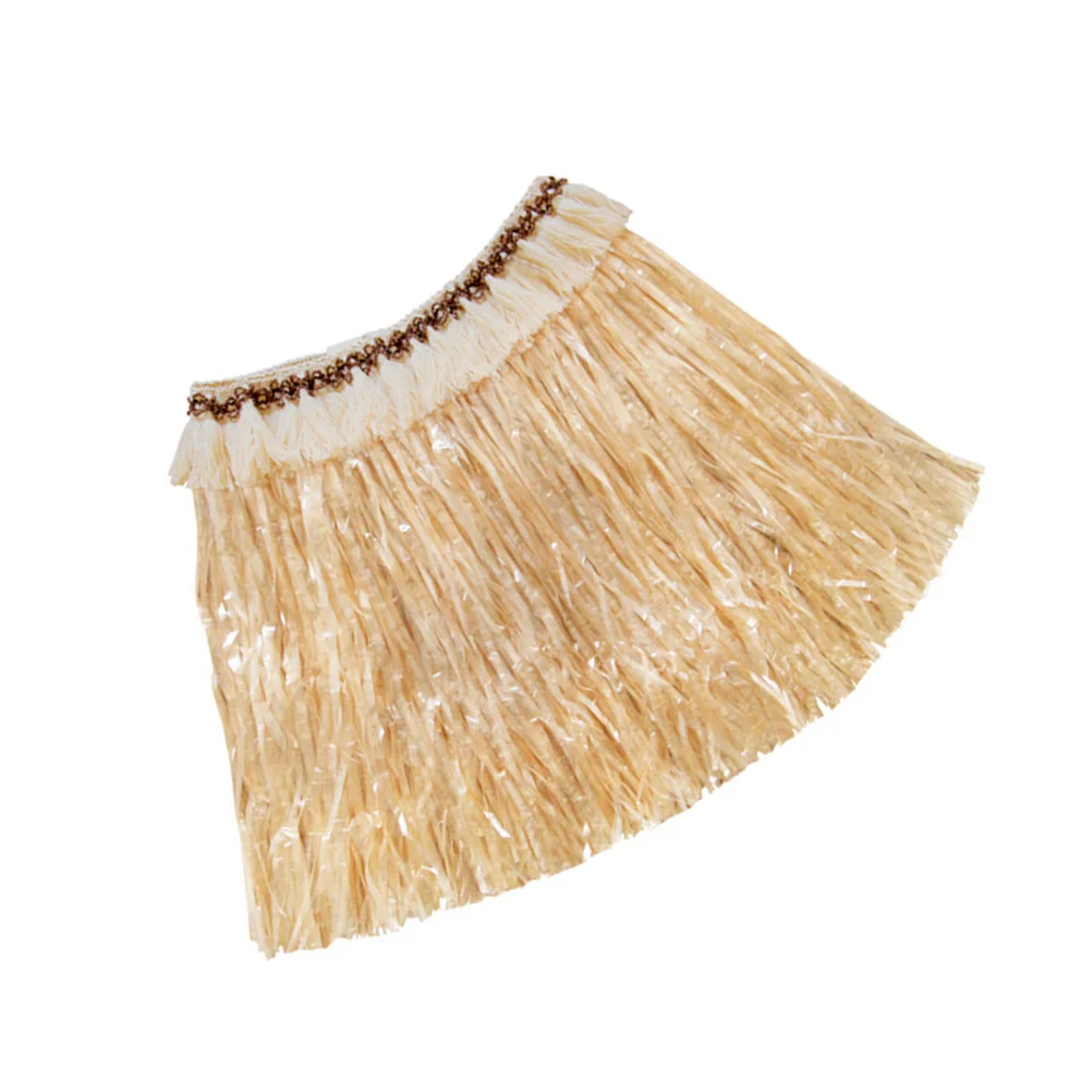 

9Pcs Leaf Garland Hawaii Skirt Set Elastic Waistband Tropical Hula Dance Costume Party Dress Hawaii Party Accessories