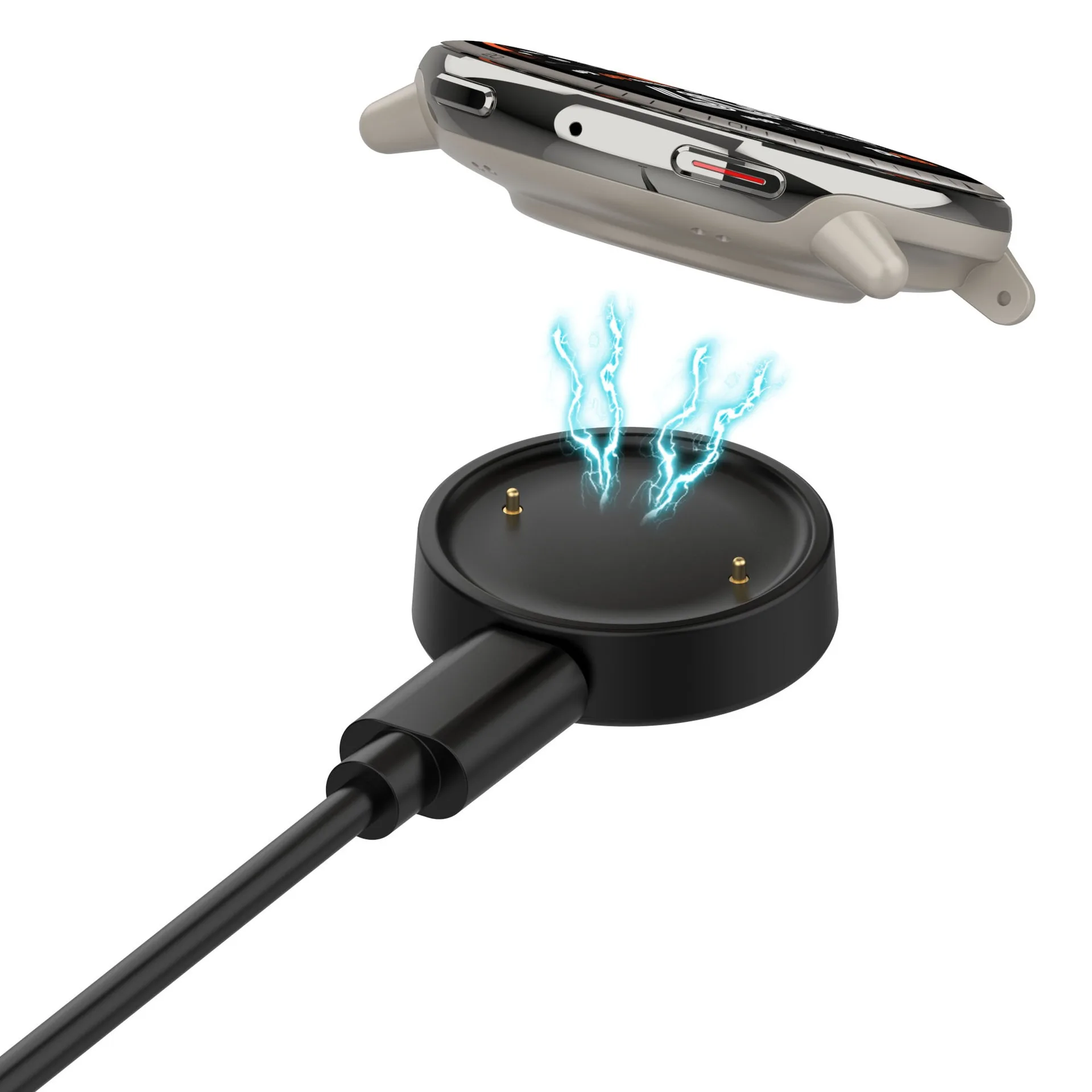 Ladestation für Amazfit Active 2 (A2437) Smartwatches Magnetisches Ladegerät für Huami Amazfit Active 2 BIP6 Adapterzubehör