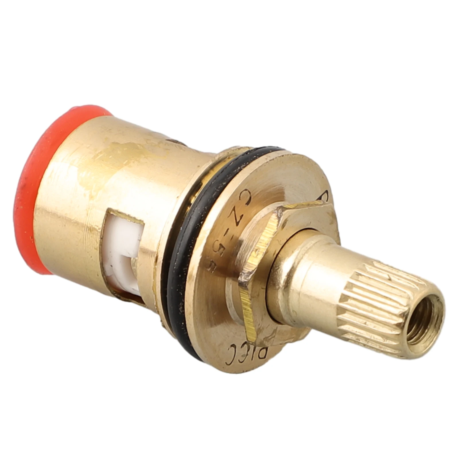 Copper Ceramic Disc Valve For BSP 1/2inch 20 Teeth Tap Cartridge Disc Quarter Turn Valve Faucet Cartridges 45mm/1.77inch