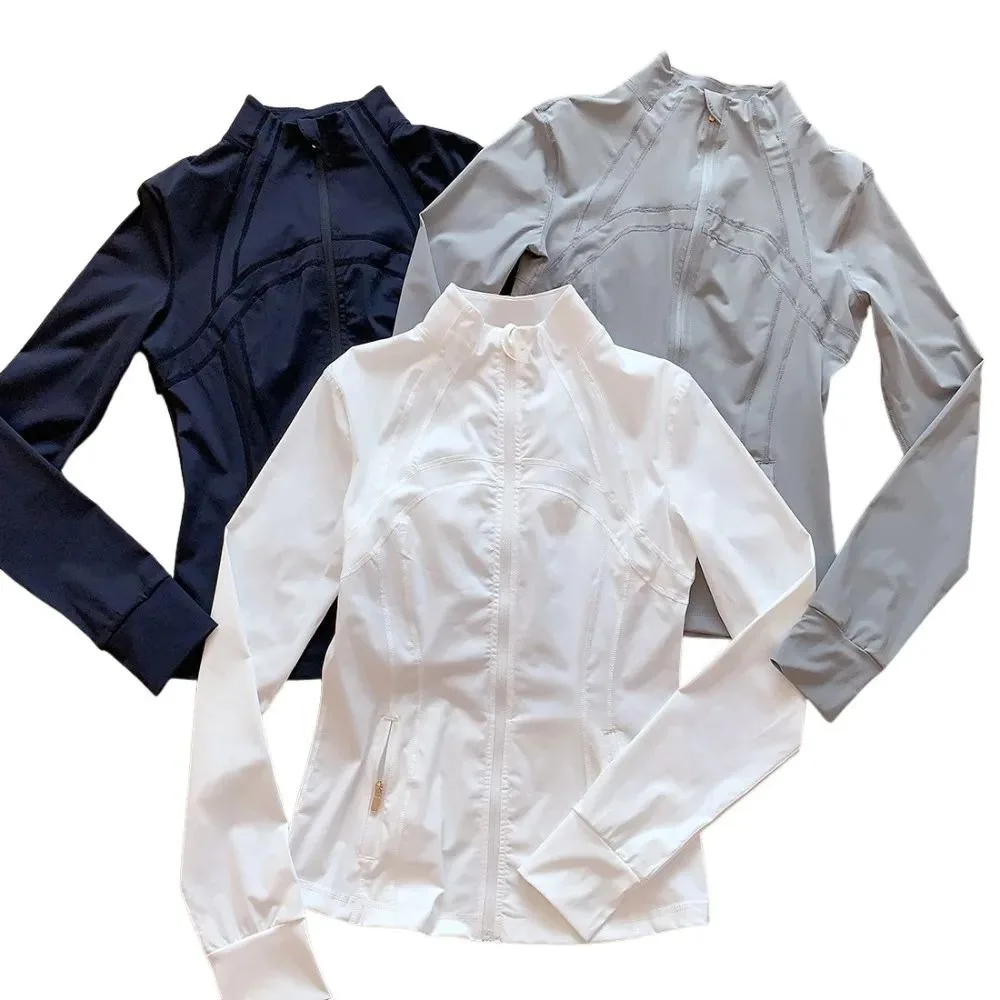

Gym Tops for Women Sports Jacket Autumn Zipper Sports Casual Jacket Women's Yoga Long Sleeve Slim Running Fitness Jacket