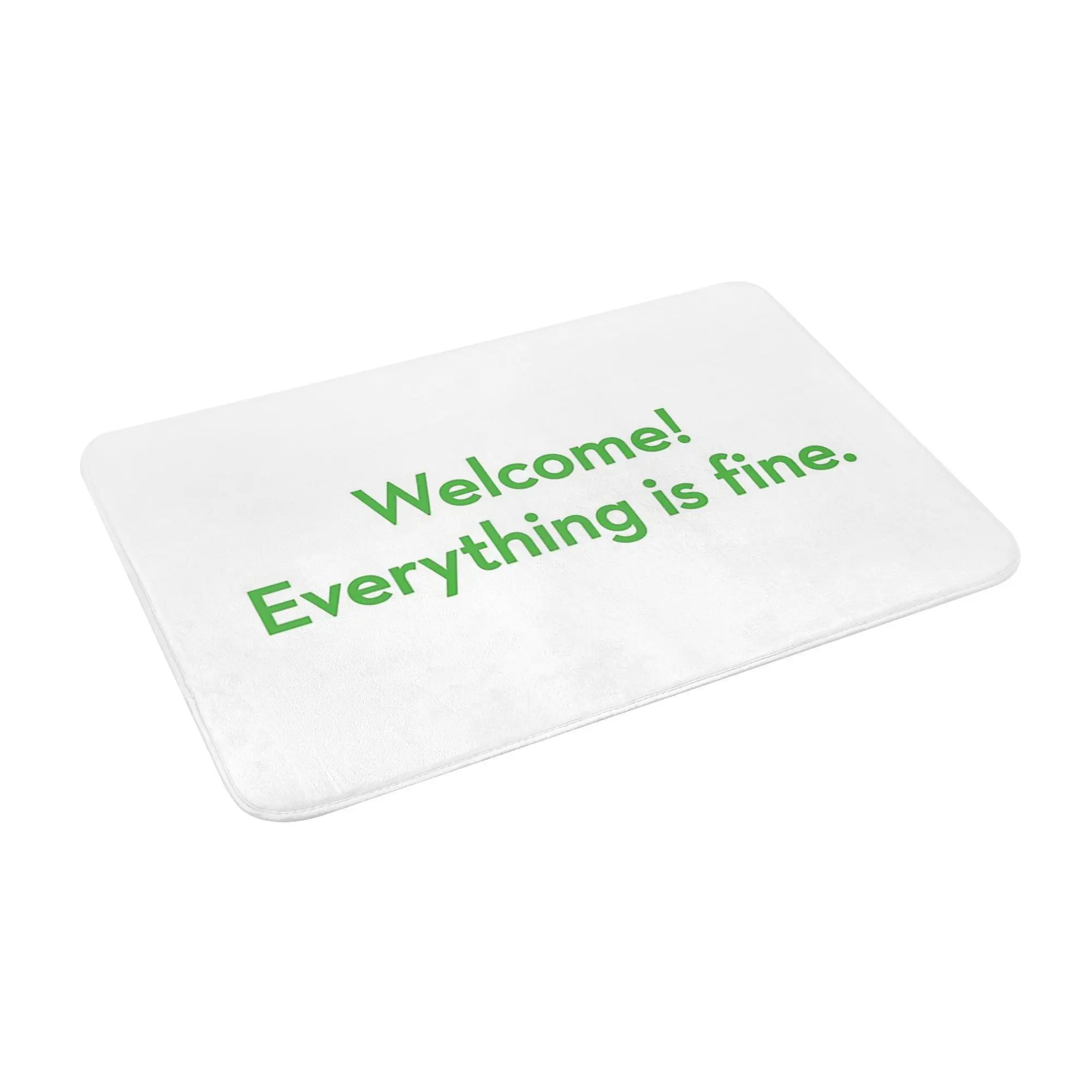 

Welcome! Everything is fine The Good Place Non-slip Doormat Floor Mat Rug for Kitchen Entrance Home Living room Footpad Mats