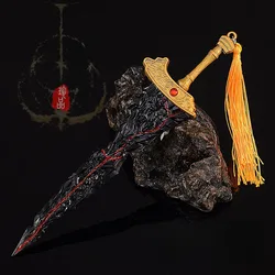 22cm Maliketh's Black Blade Greatsword Eldens Game Peripheral Model Accessories Keychains Ornaments Gifts Toys for Boys