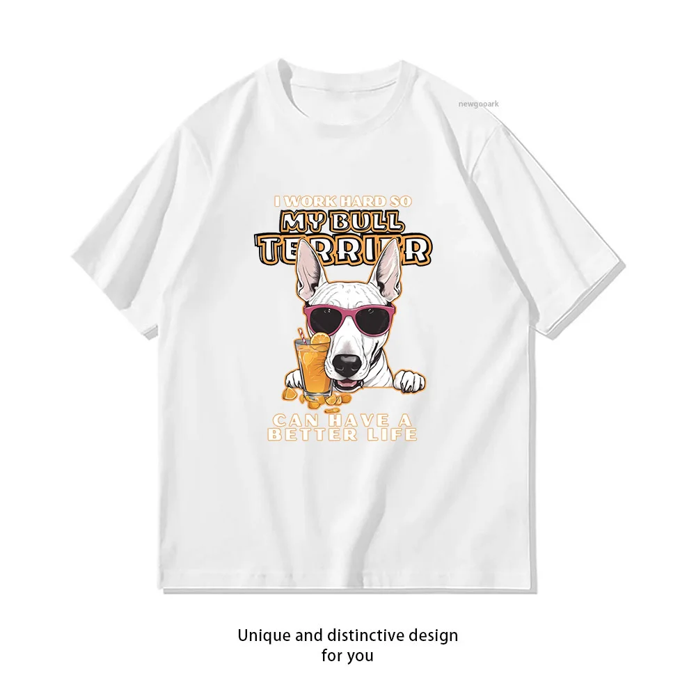 I work hard so my amazing bull terrier dog can have a better life T-Shirt Bull Terrier Dog Lovers shirt graphic t shirts Adult