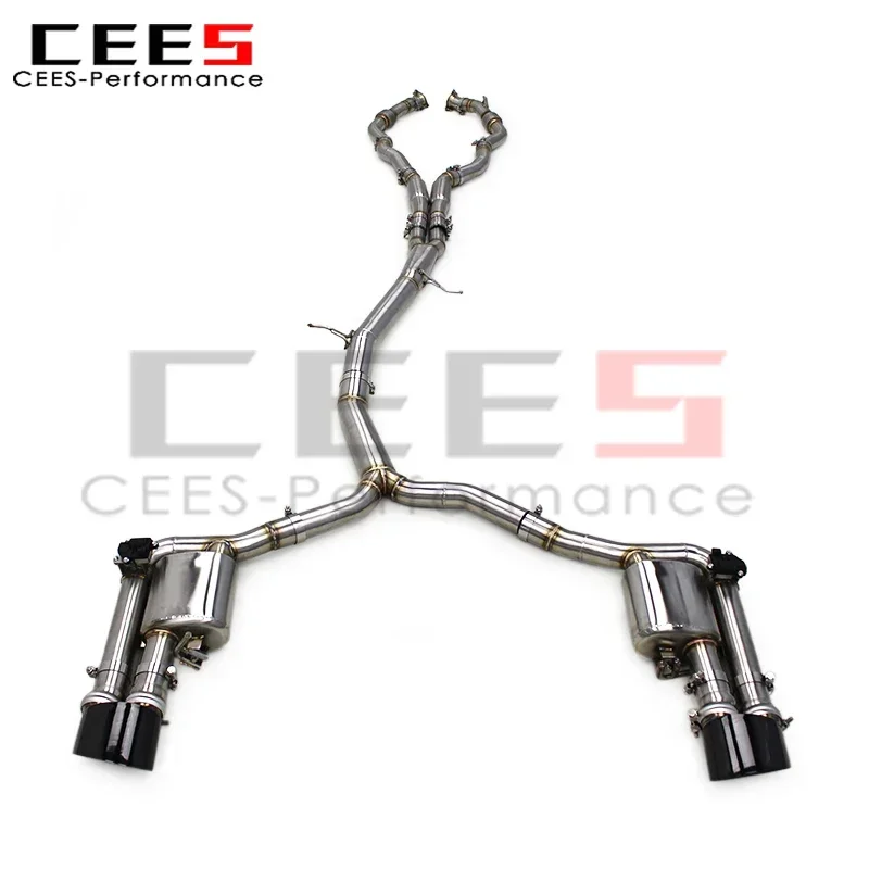 

Cees Performance Valvetronic Catback система для Audi RS4/RS5 B9 2.9T 2017-2024 Sport SS304 глушитель выхлопной трубы из нержавеющей стали