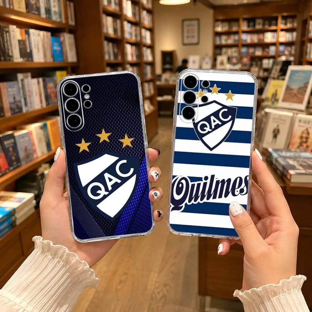old-line Q-Quilmes AC Transparent phone Case For Samsung S25,24,21,22,21,20,10,S9Ultra,Plus,Fe,Lite