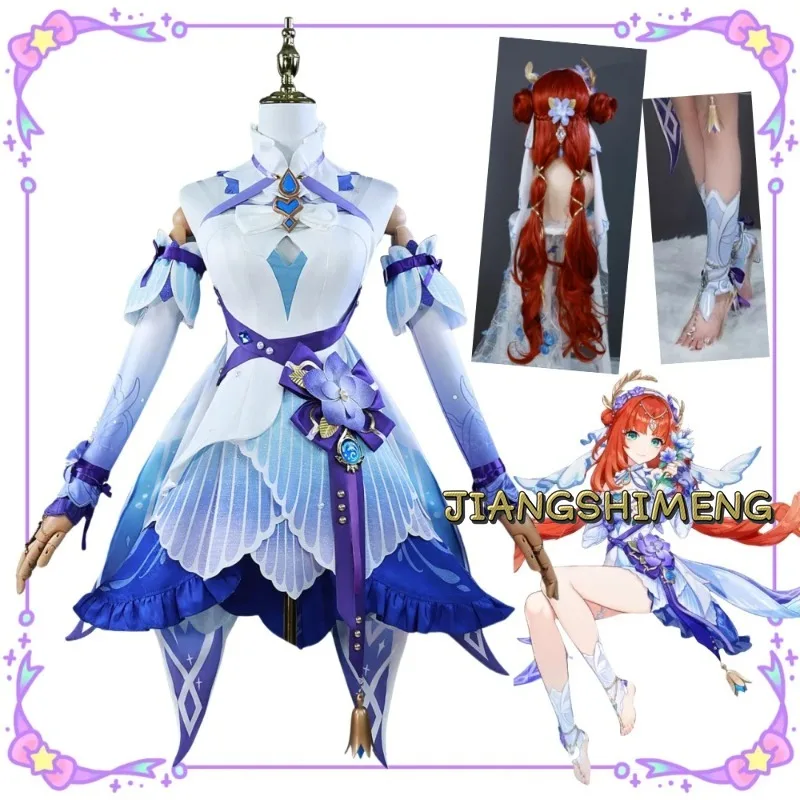 

Nilou Breeze of Sabaa New Skin Cosplay Game Costume Wig Anime Dress Summer Lovable Halloween Party Suit