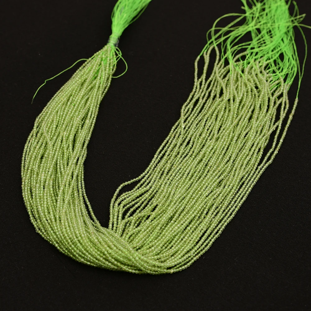 

APDGG 5 нитей 2 мм натуральные драгоценные камни зеленый оливиновый свободные бусины каменная нить для изготовления ювелирных изделий своими руками