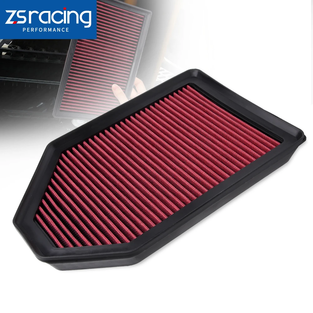 

High Flow Air Filter 33-5029 for Chrysler 300 300C 300S Dodge Challenger Charger Lancia Thema OFI251-RED