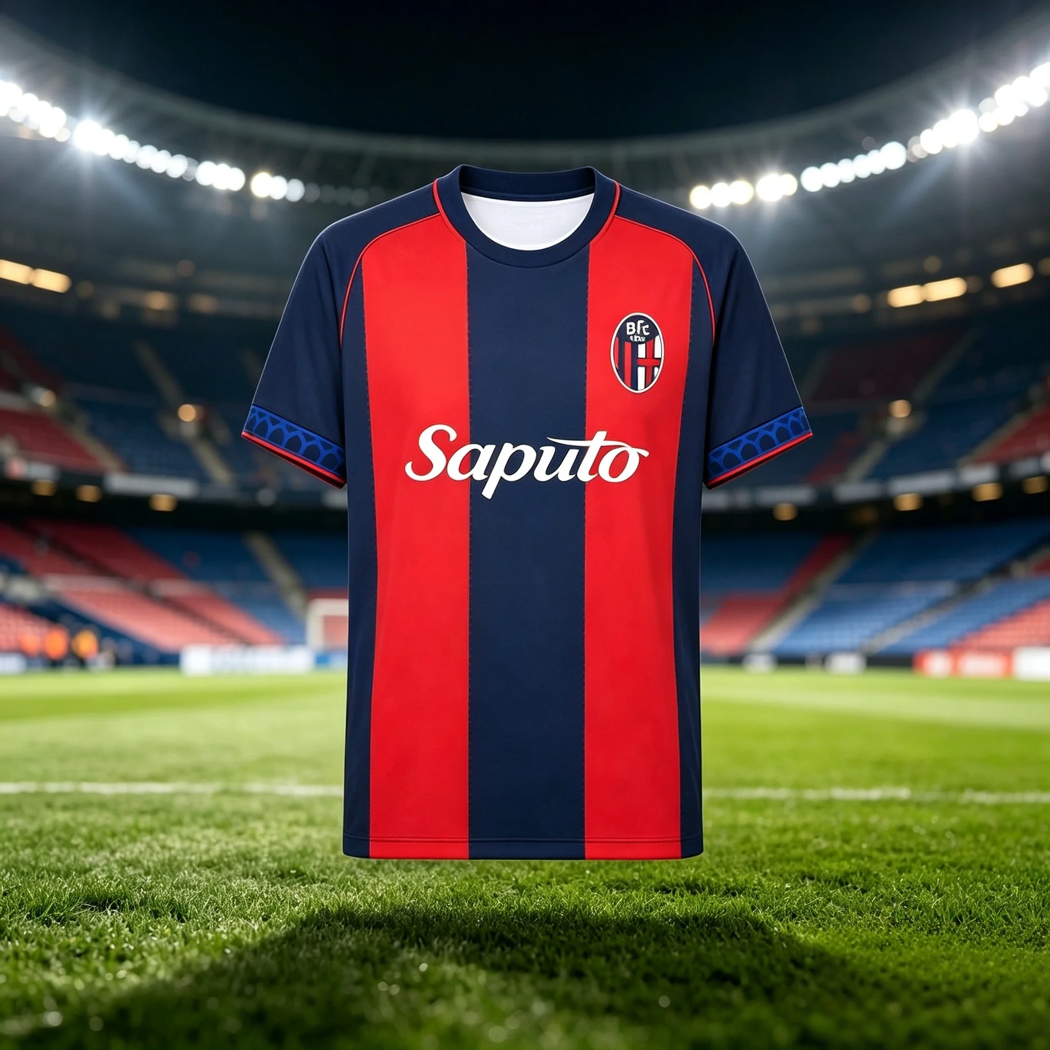 26-27 Neues Bologna-Fan-Gedenk-Fußballtrikot 3D-gedrucktes Schnelltrocknendes Sport-Freizeit-Herren-Kurzarm-T-Shirt
