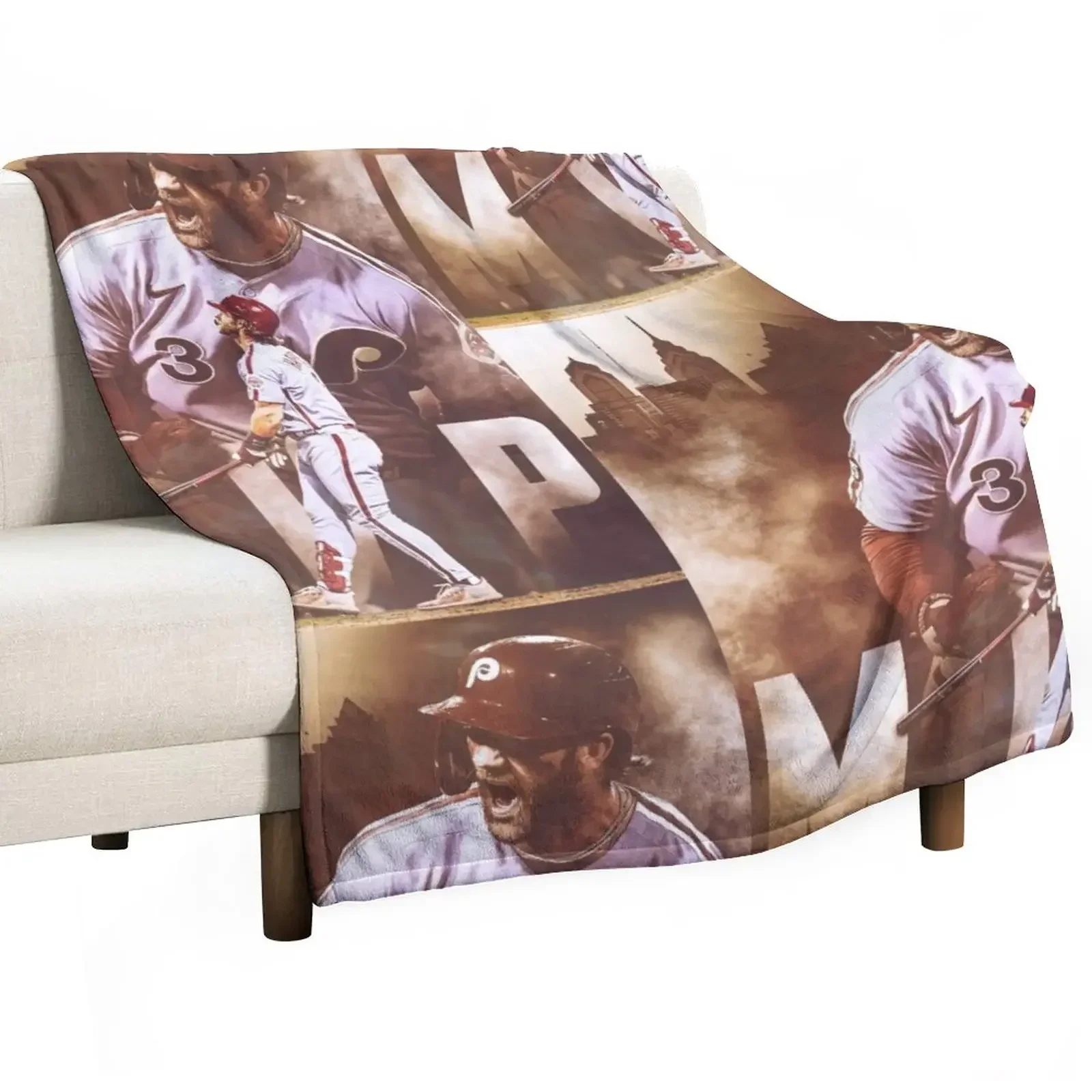 Bryce Harper Throw Blanket Decoratives christmas decoration Blankets