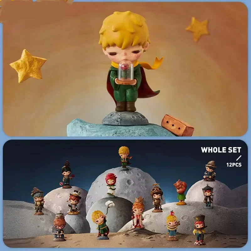 POP MART Hirono x Le Petit Prince Serie Mainan Kotak Misteri Kotak Misteri Caixa Figur Aksi Kejutan Model Lucu Hadiah Ulang Tahun