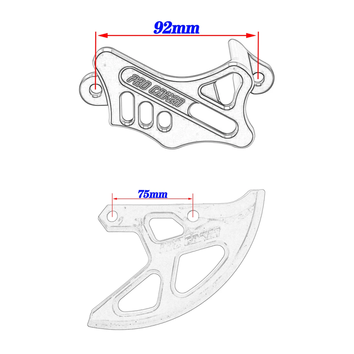 Rear Brake Caliper Guard Brake Disc Protector For Honda CR125R CR250R CRF250X CRF450X CRF250RX CRF450RX CRF250R CRF450R CRF450L