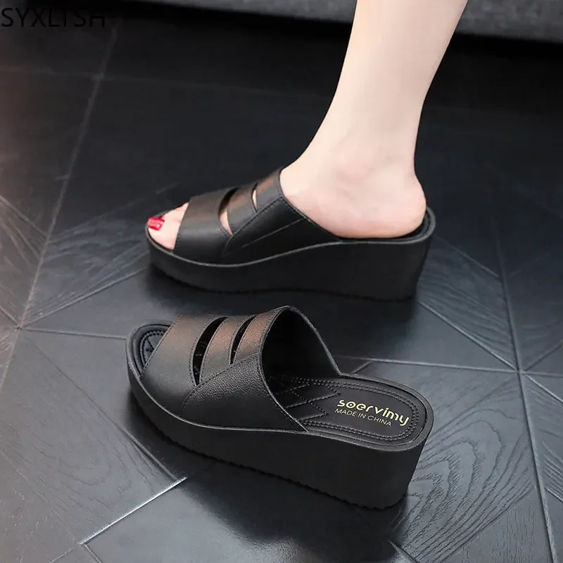 Summer Slippers Women Ladies Shoes Slipers for Women Platforms Shoes Wedges Shoes for Women Beach Slippers домшние тапки женские