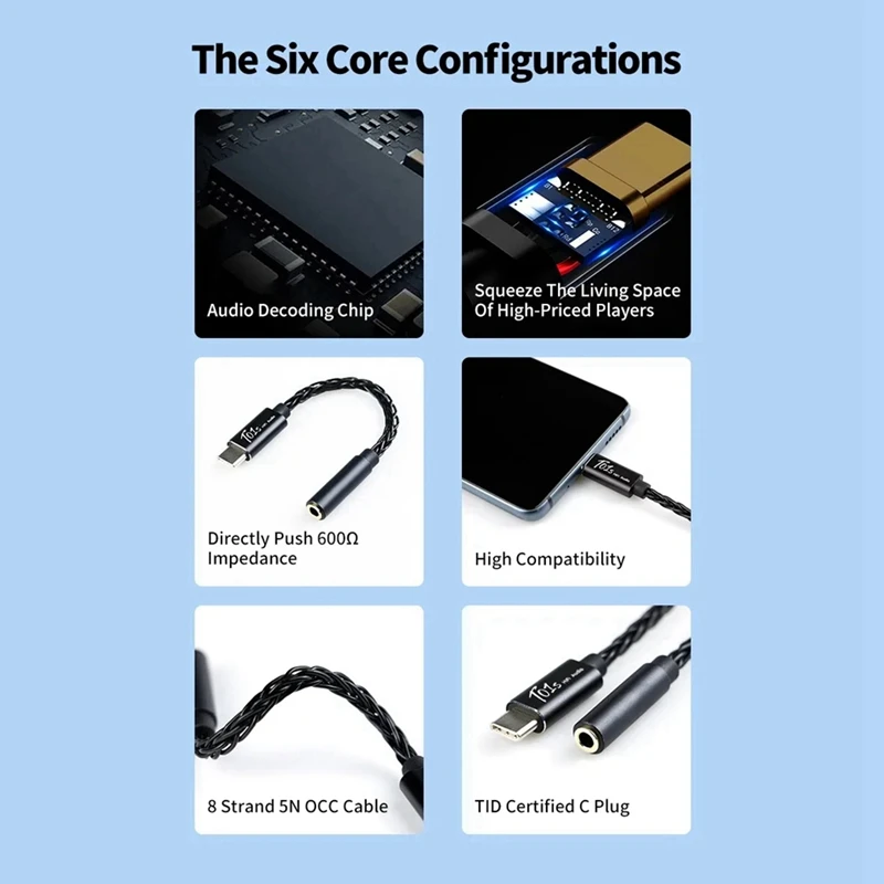 T01s DAC 오디오 하이파이 이어폰 앰프, USB C타입-3.5mm 잭 오디오 어댑터, 32 비트 디지털 디코더, AUX 컨버터