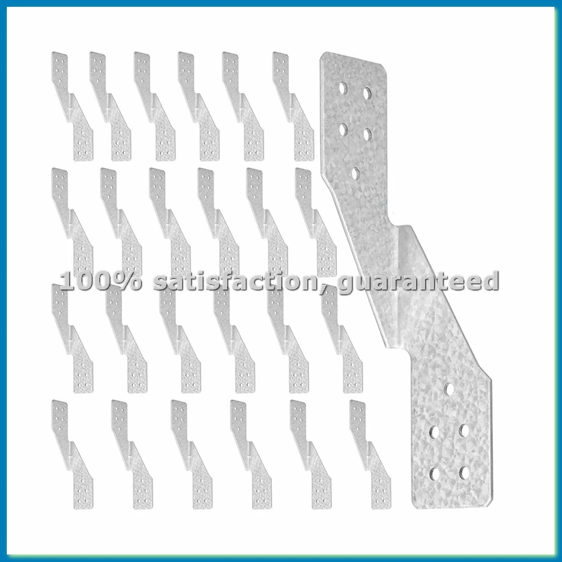 

Оцинкованные крепежные элементы Hurricane Tie Hick H2.5A, прочные кронштейны для ферм/пролетных конструкций, для дерева (25 шт.) - ABWY