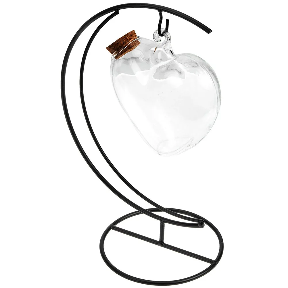 

1 set Glass Bottle With Lid Transparent Landscape Container For Plants Glitter Powder String Diy Craft Jar