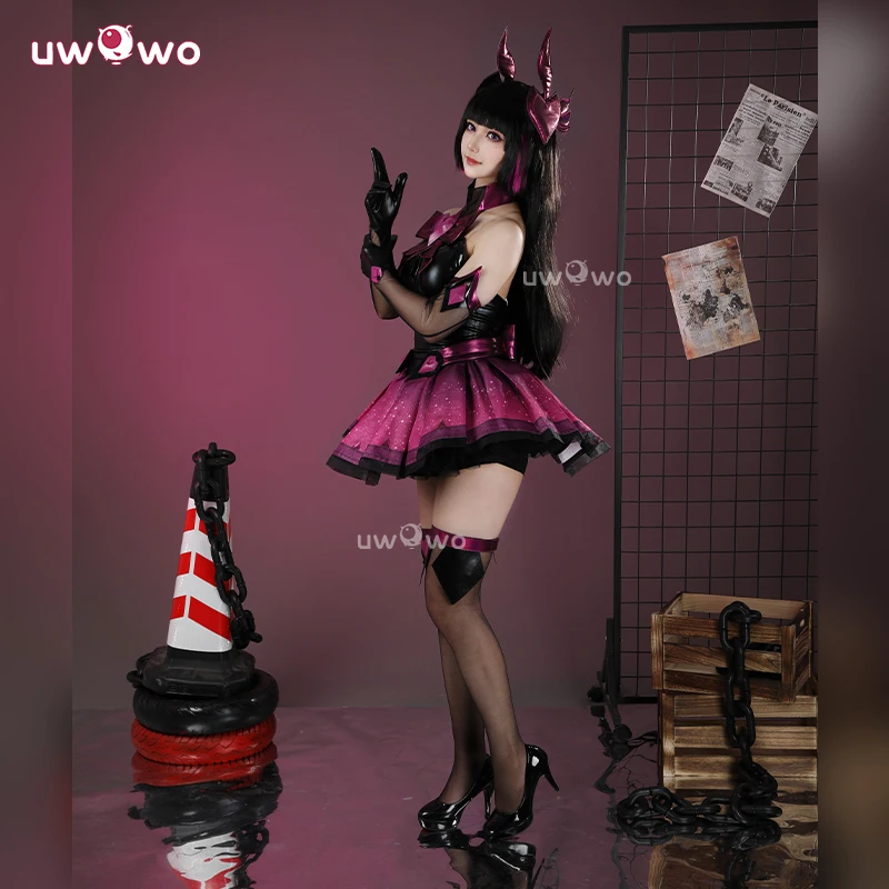 UWOWO Collab Series: DVA Cosplay Game Overwatchh 2 DVADokiWatch Magical Woman Cosplay Costume XS-2XL Halloween Costume
