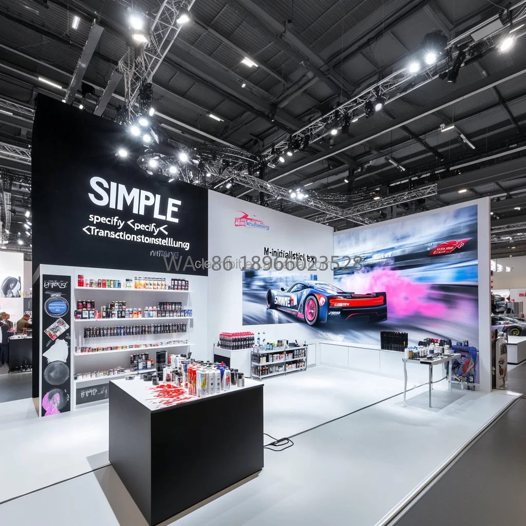 Custom Portable Trade Show Booth Design Expo Display Exhibit Fair Stand Modular Exhibition Booth for AAPEX