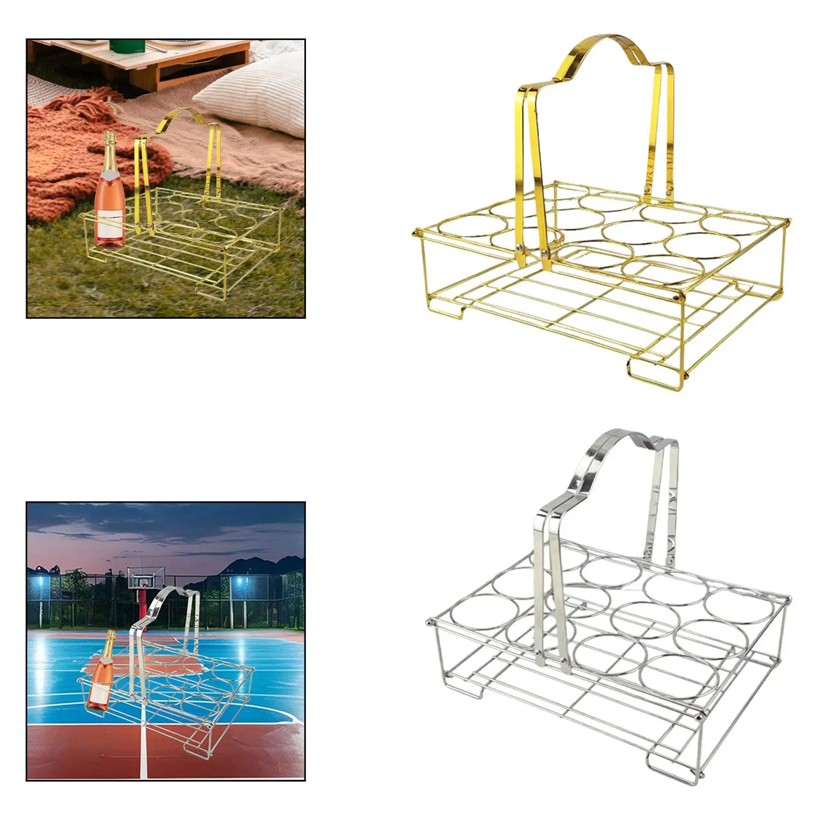 

Переноска для бутылки с водой, вместимость 12, прочная для кемпинга, фитнеса на открытом воздухе