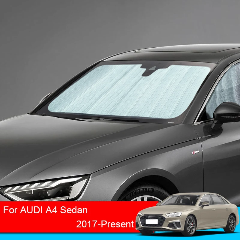 

For Audi A4 Sedan 2017-2025 Car Sunshades UV Protection Cover Side Window Curtain Sun Shade Visor Windshield Mat Car Accessories