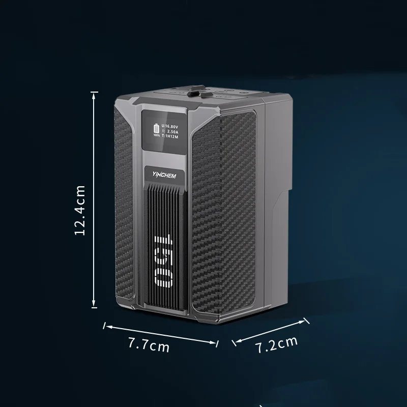 150Wh Capacity V-Mount Battery with D-TAP USB DC 8.4V 12V Type-c 100W Output for Broadcast Monitor, Camera and Video Light
